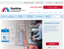 Tablet Screenshot of peachtreeserviceexperts.com